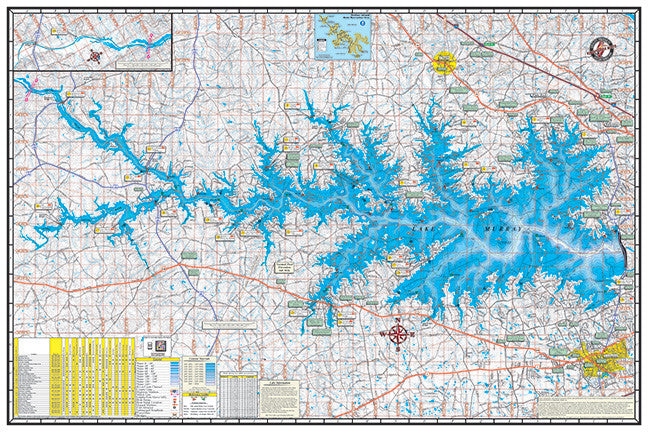 Lake Murray Map Poster