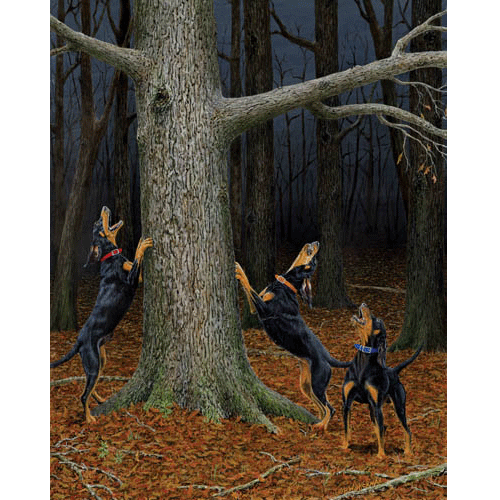 Music to my Ears - Black and Tan Hound by Robert Hickman